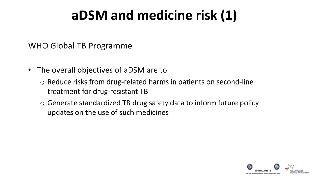 adsm and medicine risk 1
