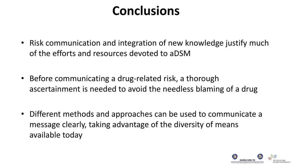 conclusions