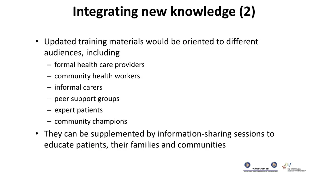 integrating new knowledge 2