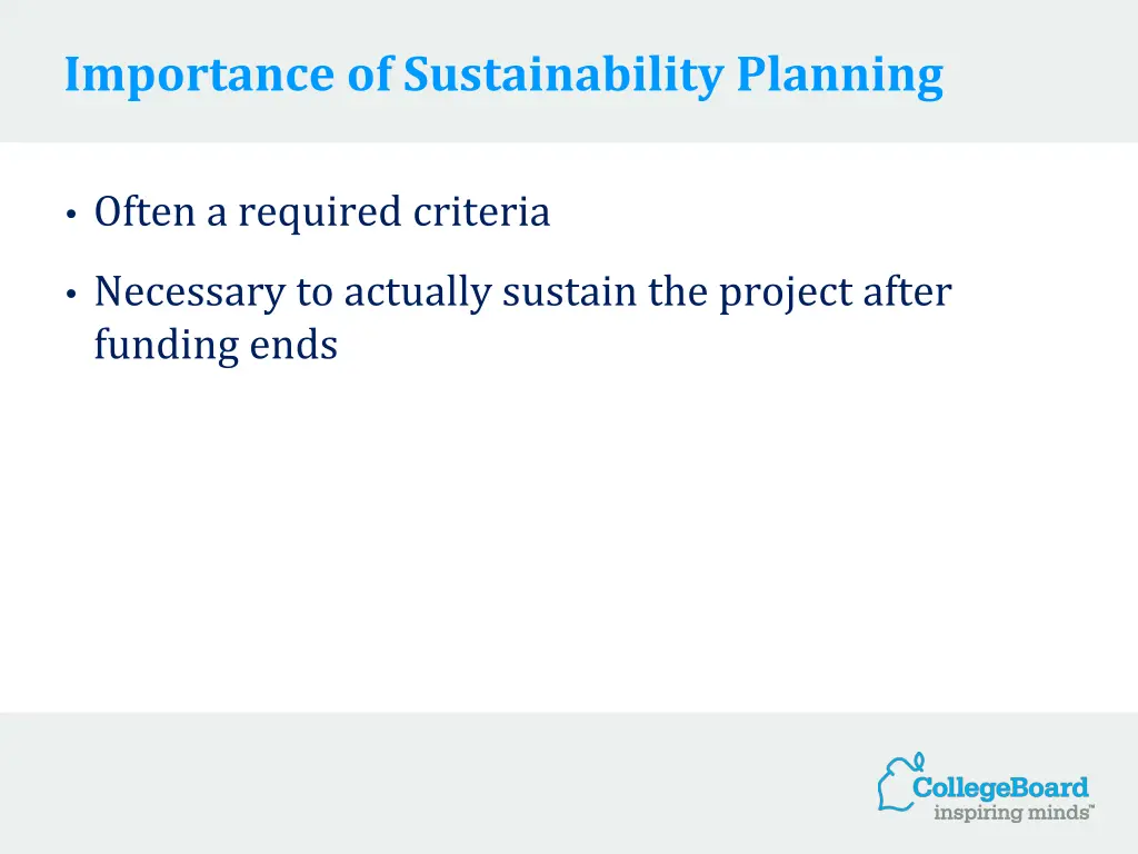 importance of sustainability planning