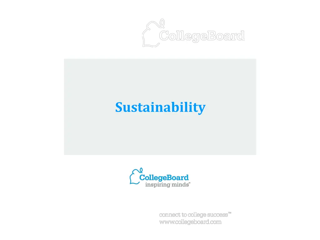 sustainability