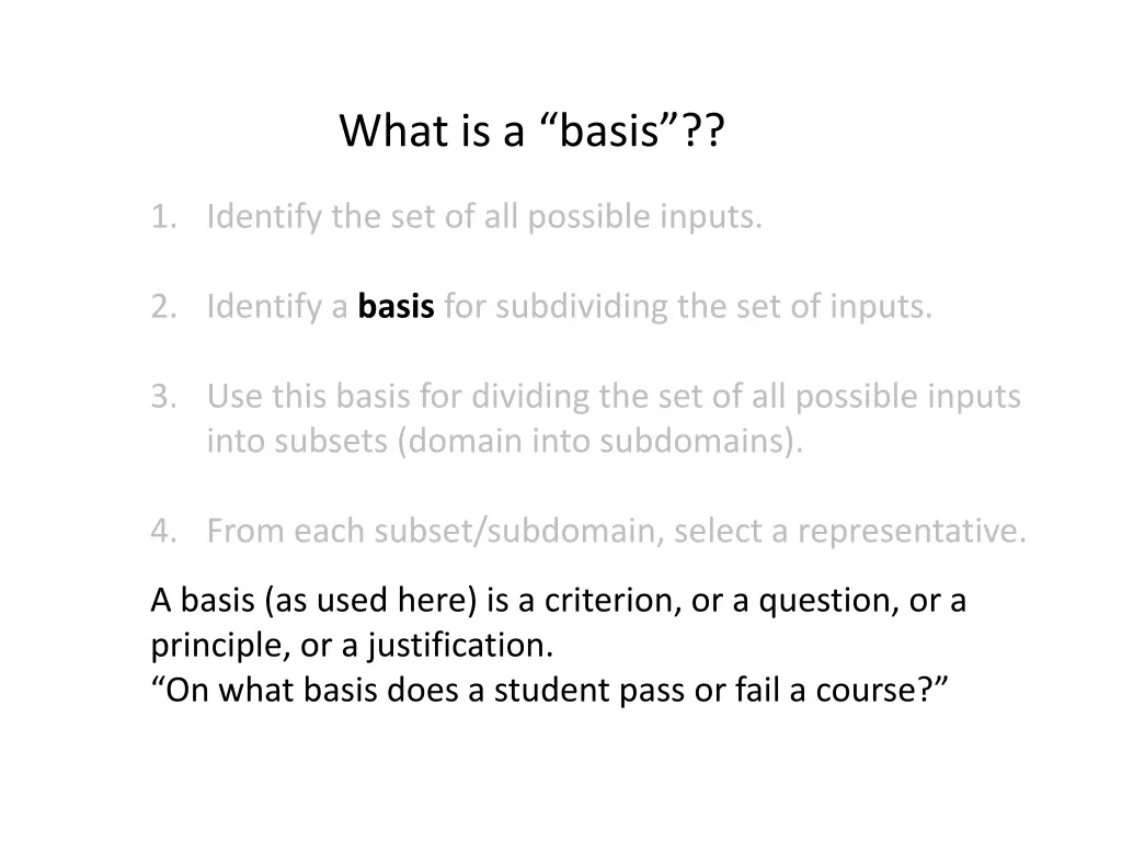 what is a basis