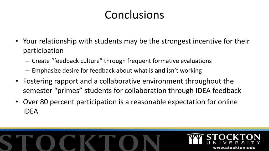 conclusions