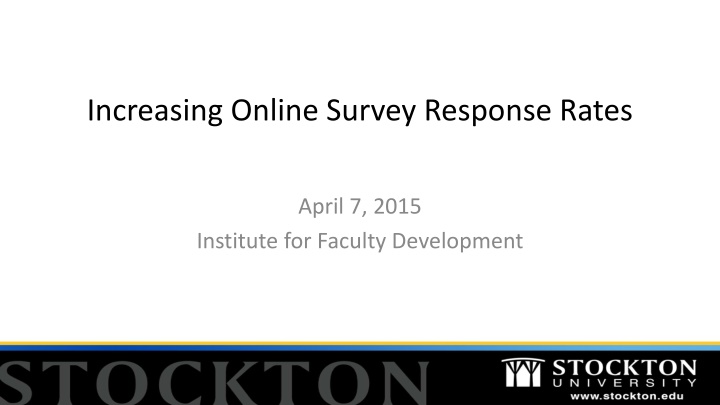 increasing online survey response rates