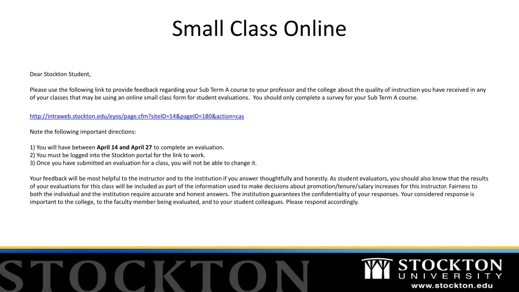 small class online