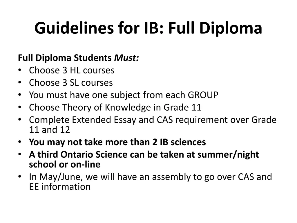 guidelines for ib full diploma