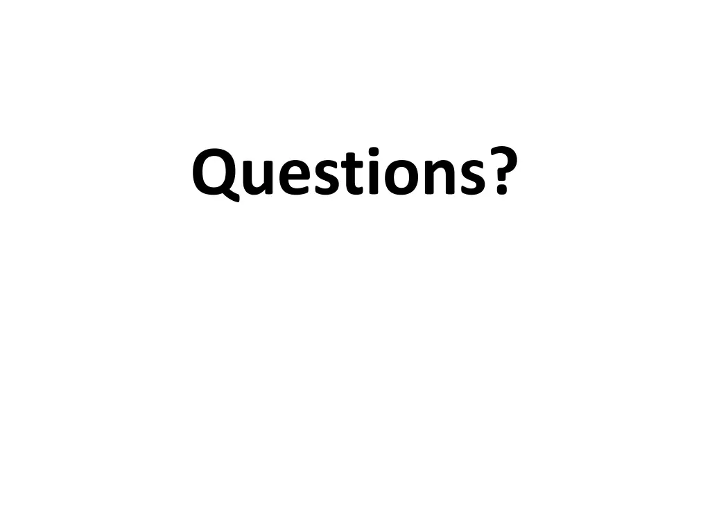 questions