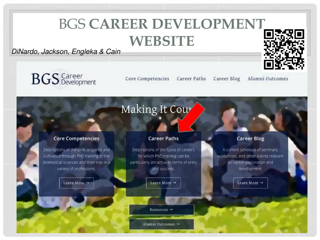 bgs career development website dinardo jackson