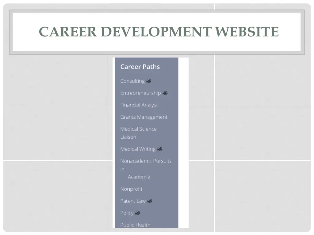 career development website