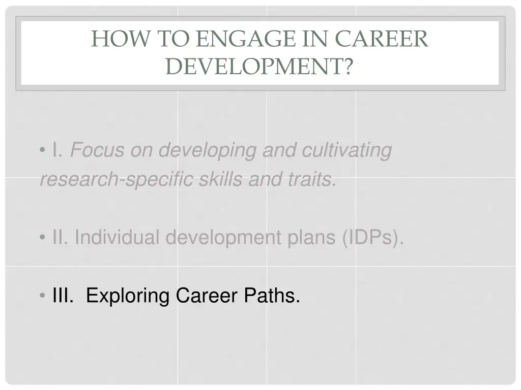 how to engage in career development 3