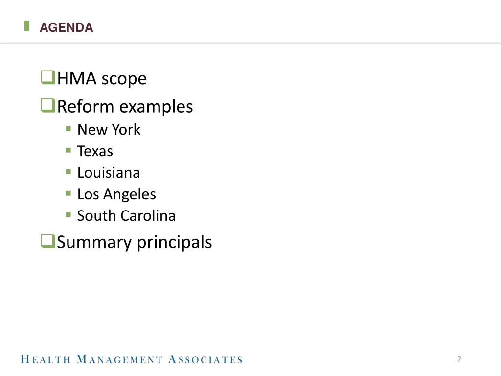 agenda