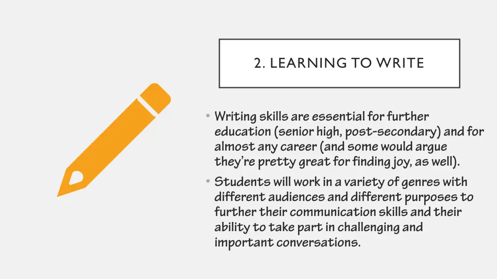 2 learning to write