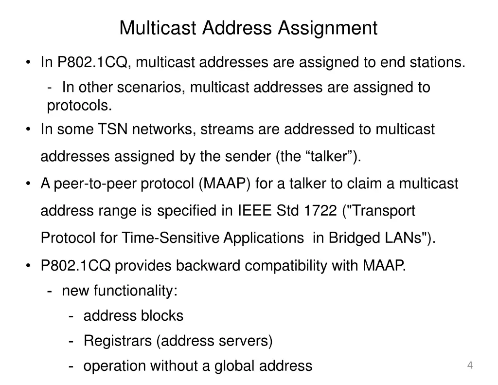 multicast address assignment