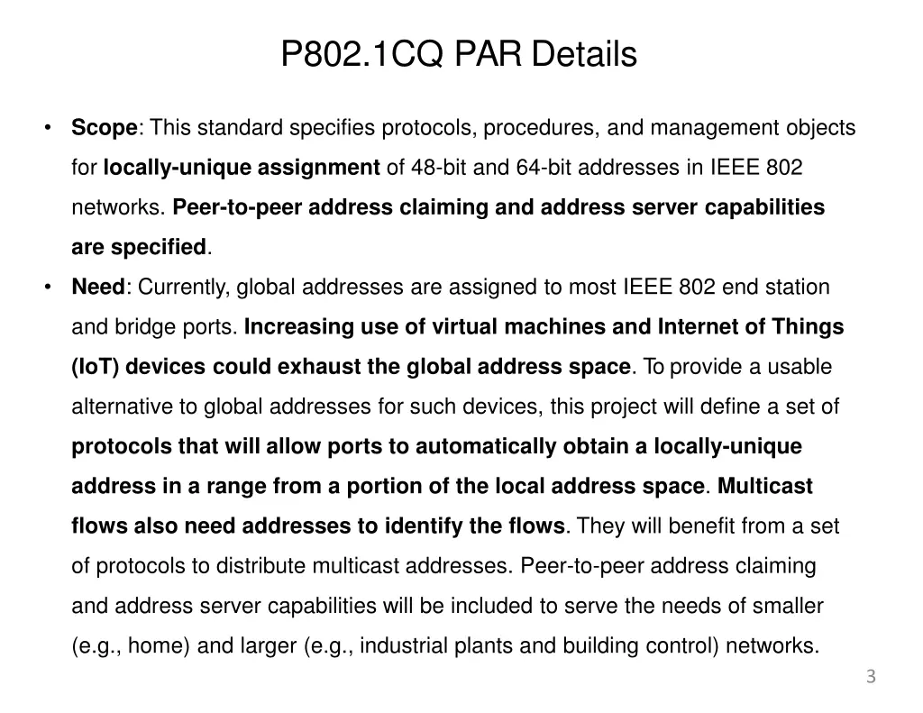 p802 1cq par details