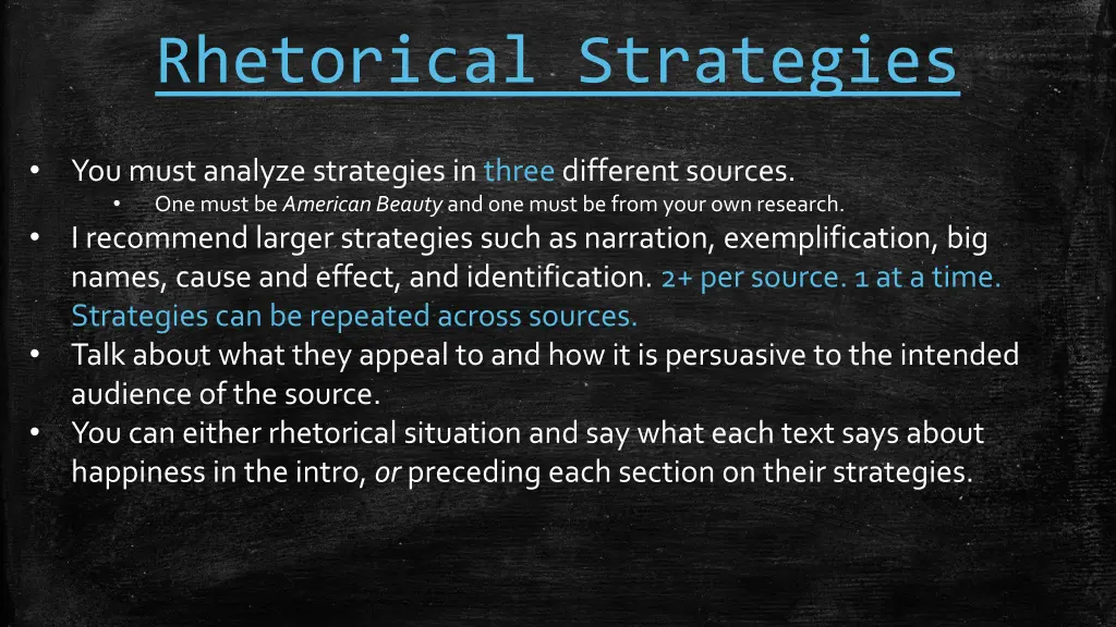 rhetorical strategies