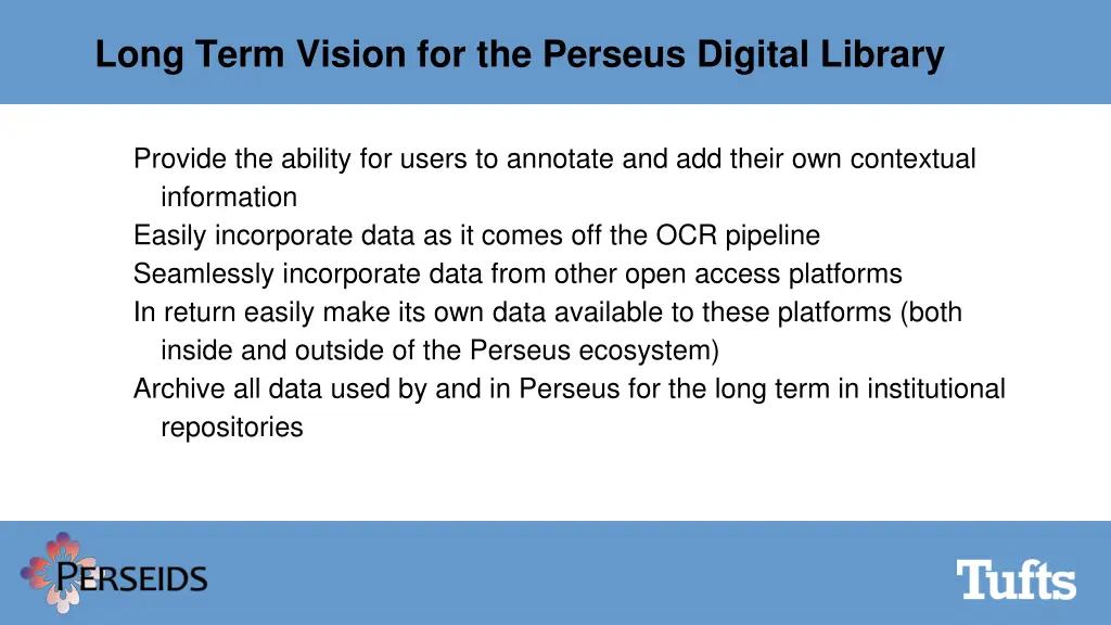 long term vision for the perseus digital library
