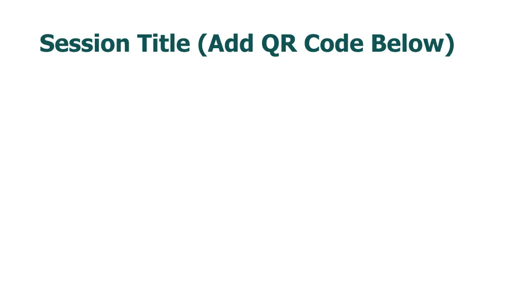 session title add qr code below