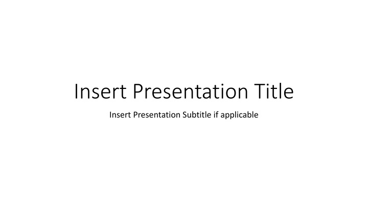 insert presentation title