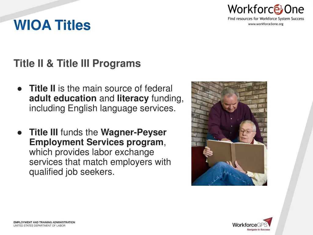 wioa titles 1