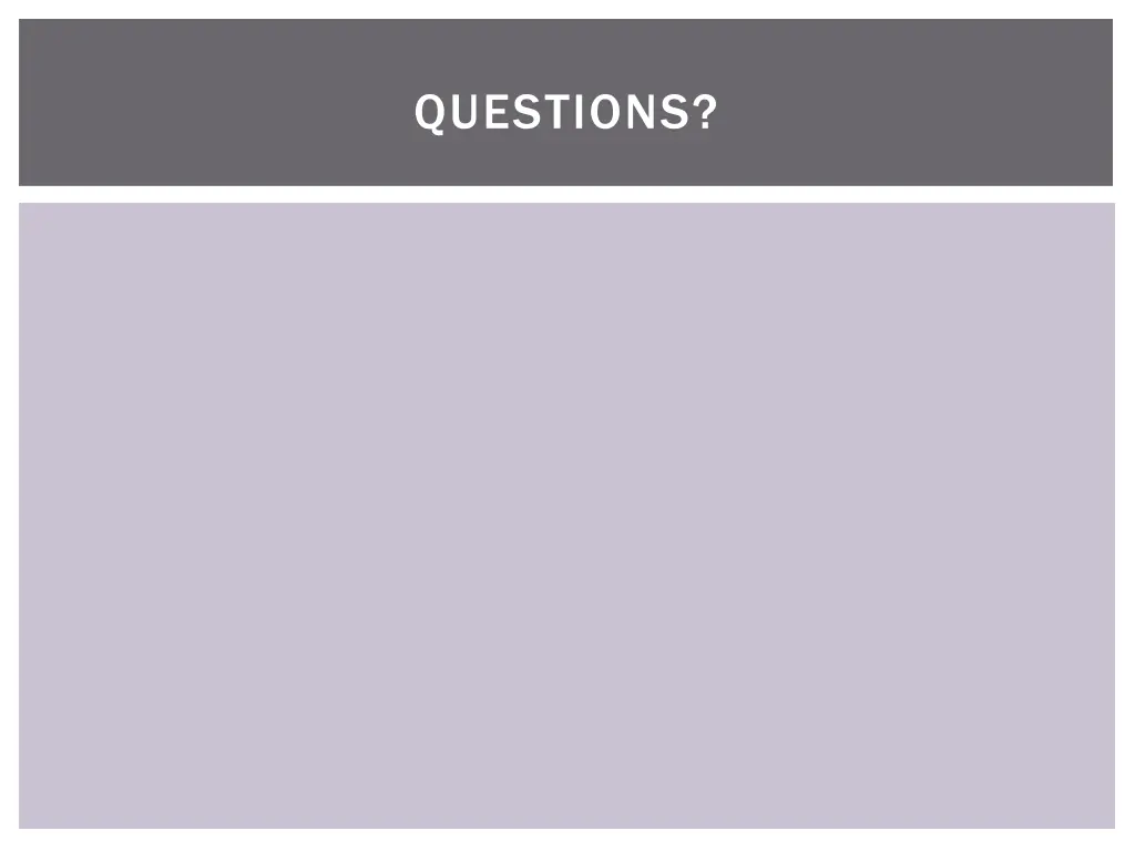 questions