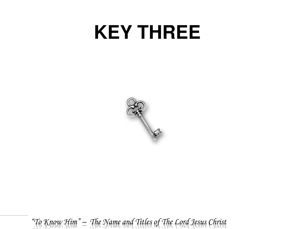 key three