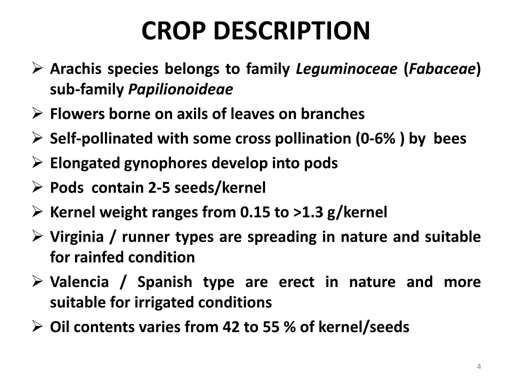 crop description
