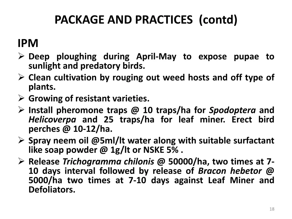 package and practices contd 4