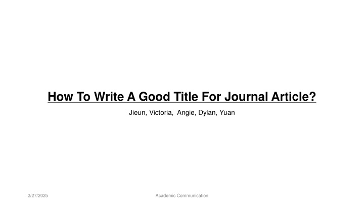 how to write a good title for journal article