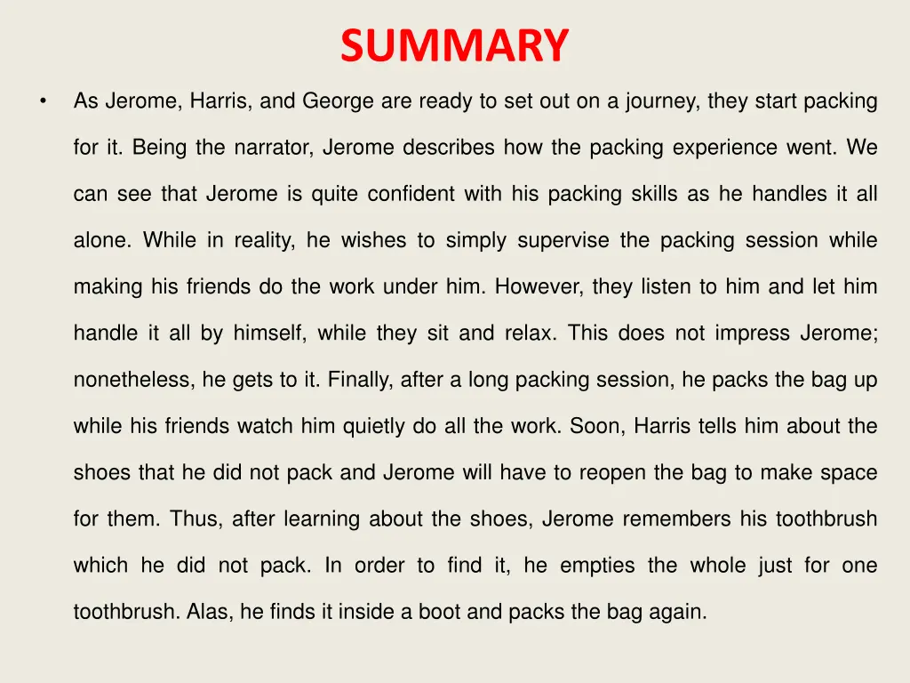 summary