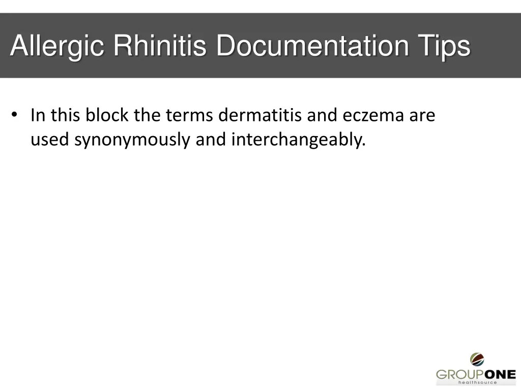 allergic rhinitis documentation tips 1