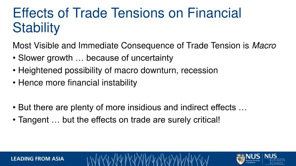 effects of trade tensions on financial stability