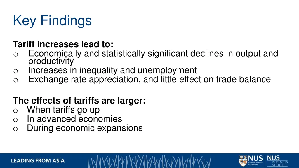 key findings