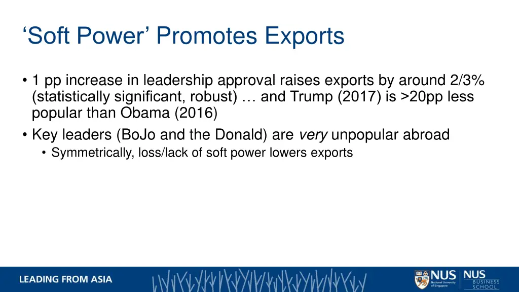 soft power promotes exports