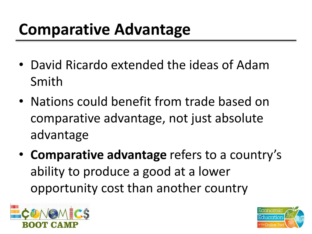 comparative advantage