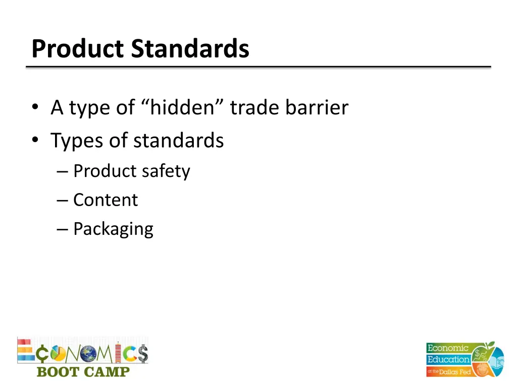 product standards