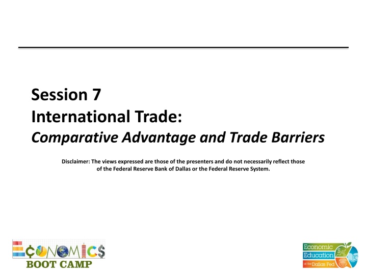 session 7 international trade comparative