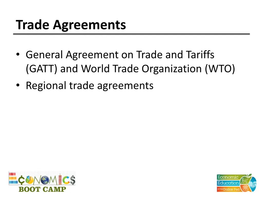 trade agreements