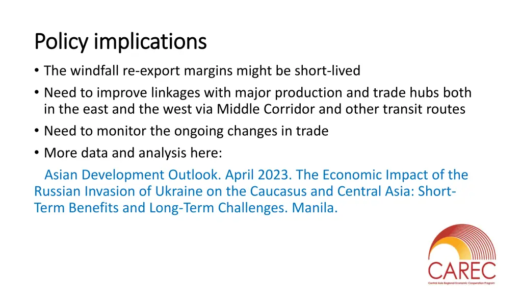 policy implications policy implications