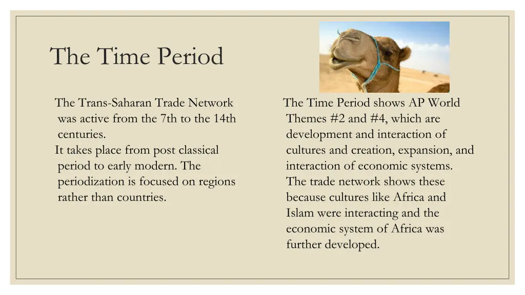 the time period