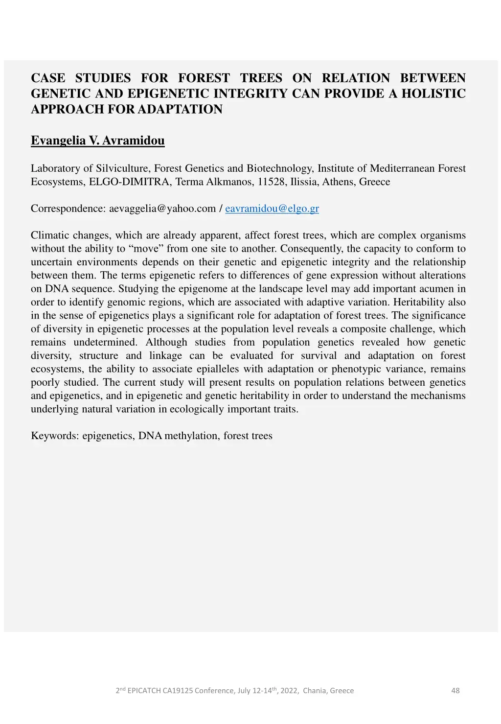case studies for forest trees on relation between