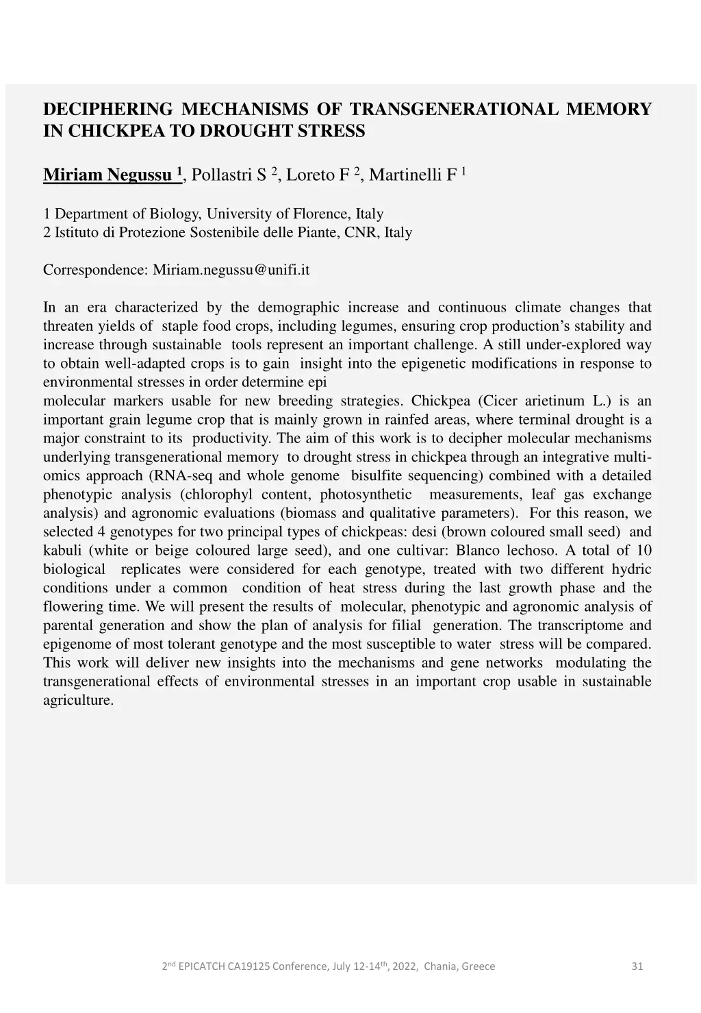 deciphering mechanisms of transgenerational