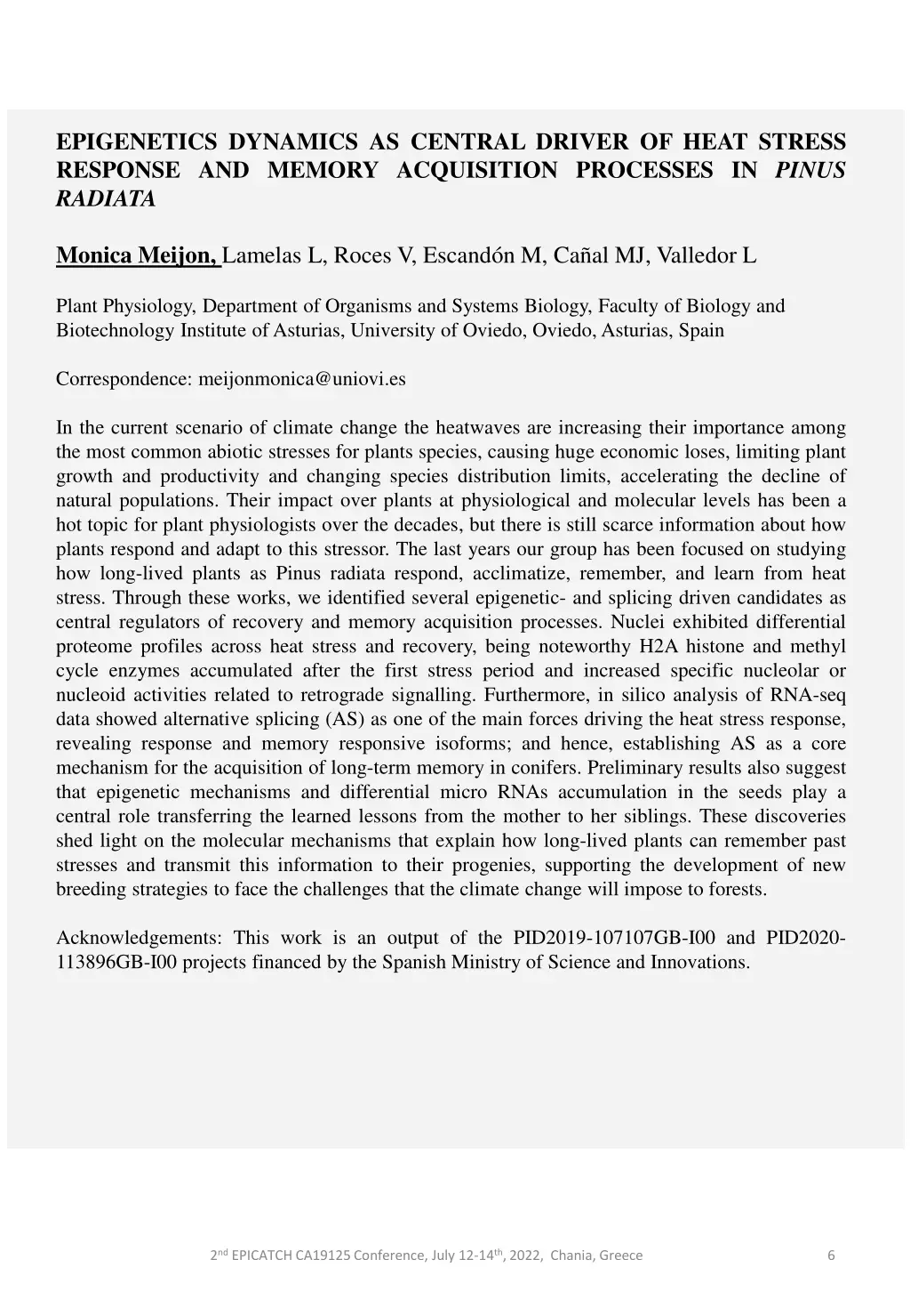 epigenetics dynamics as central driver of heat