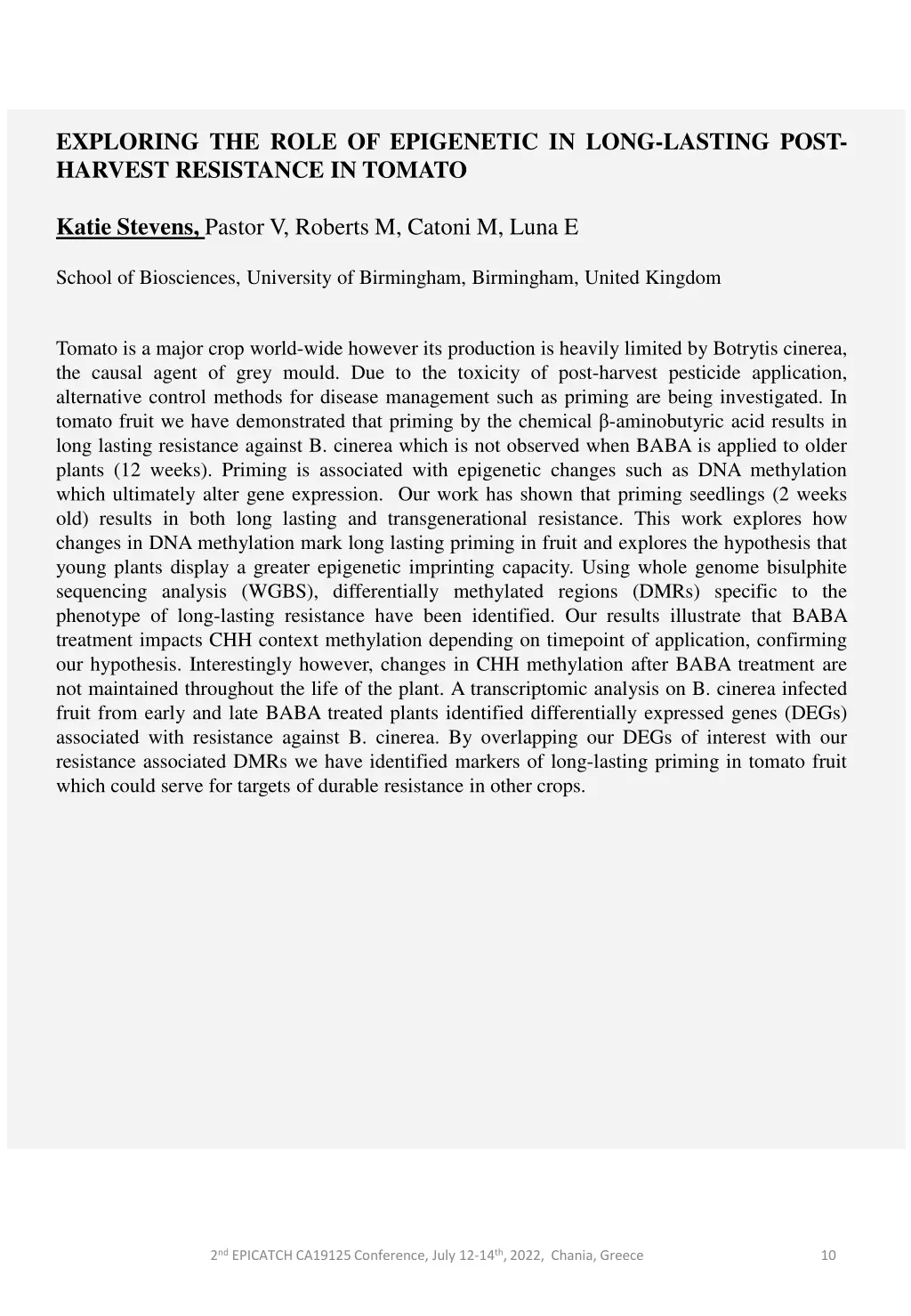 exploring the role of epigenetic in long lasting