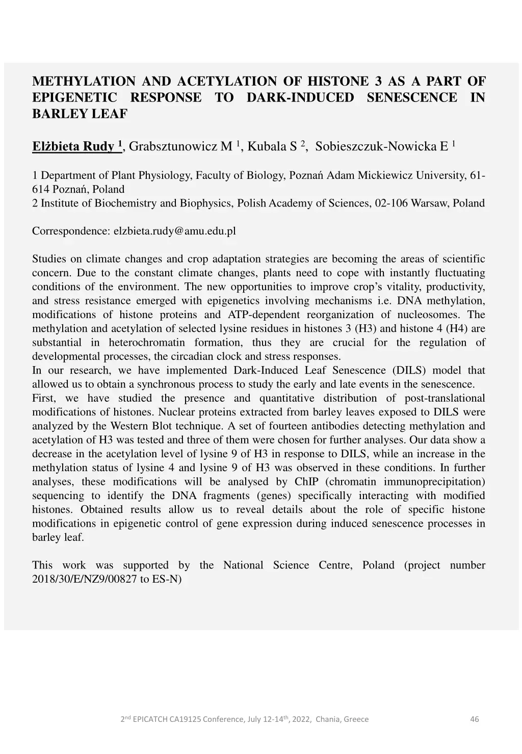 methylation and acetylation of histone