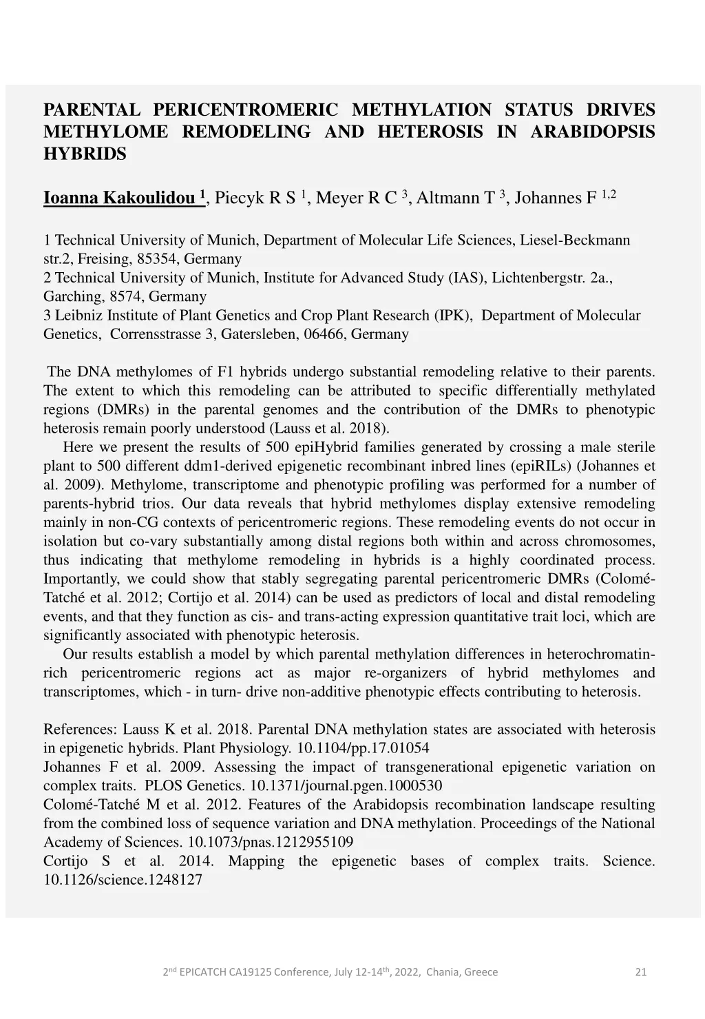 parental pericentromeric methylation status