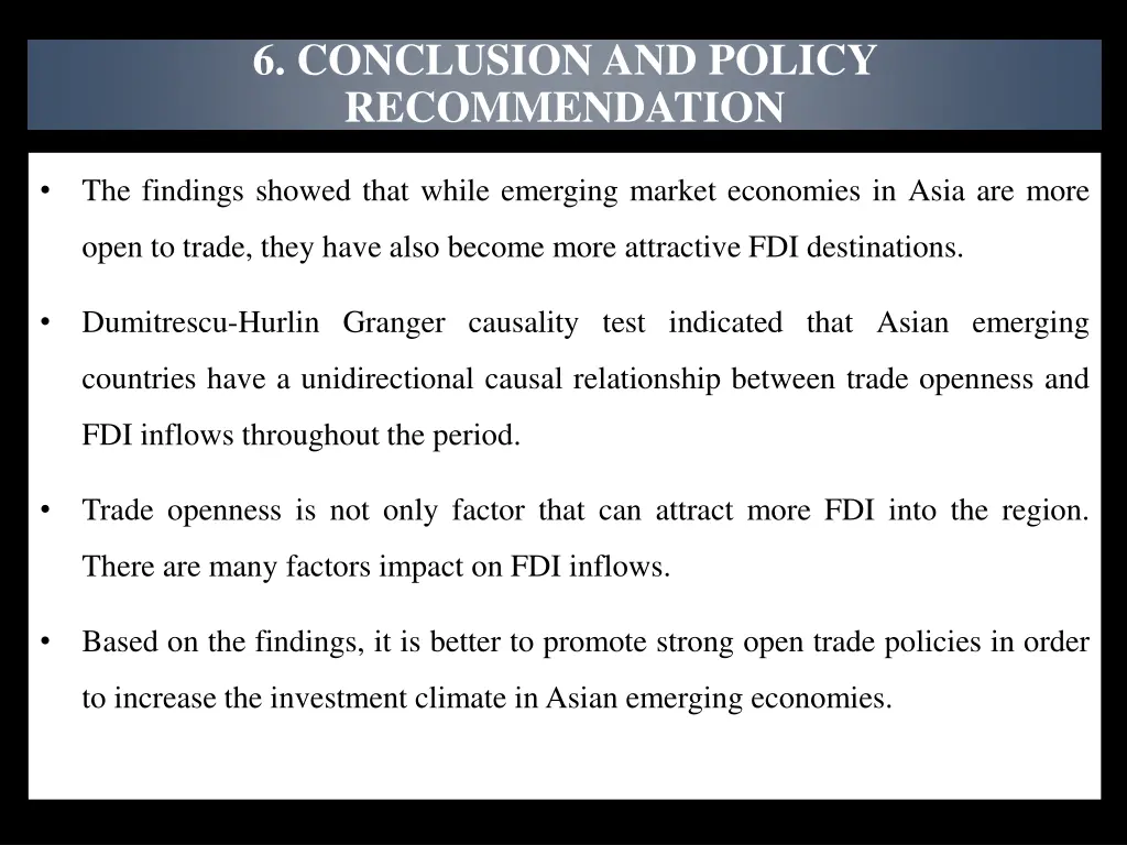 6 conclusion and policy recommendation