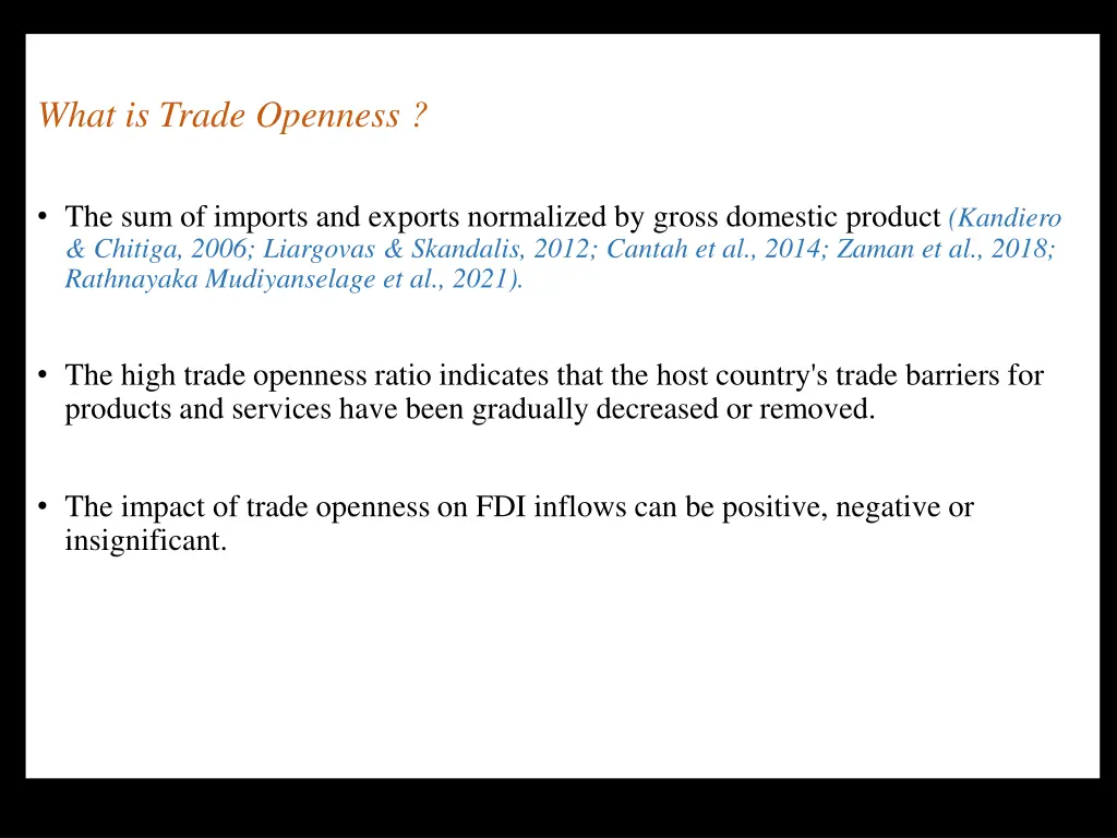 what is trade openness