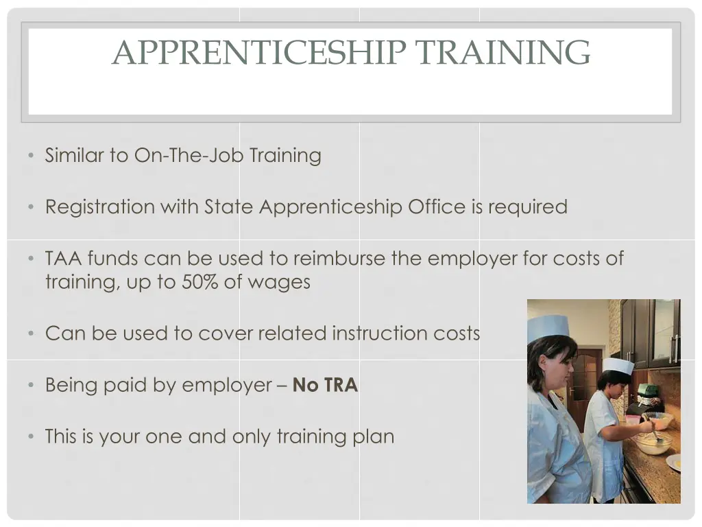 apprenticeship training