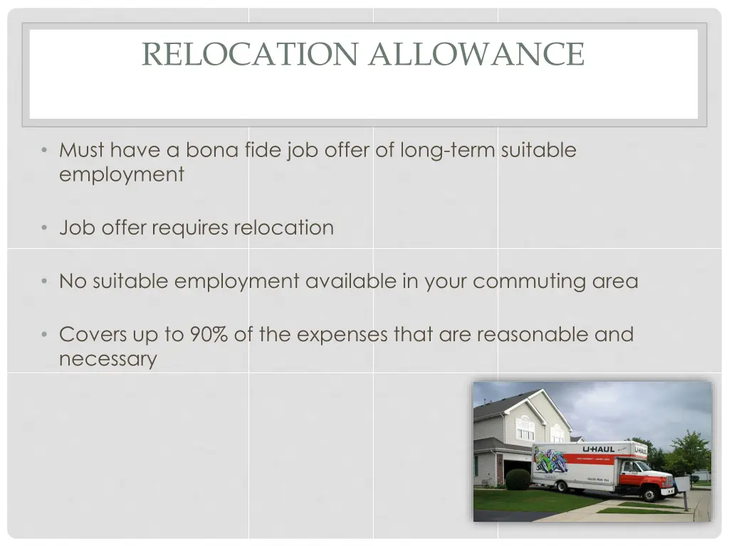 relocation allowance