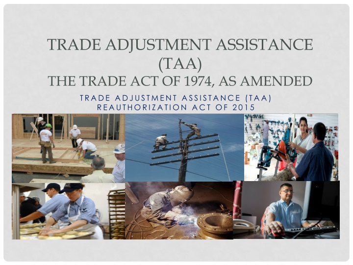trade adjustment assistance taa the trade